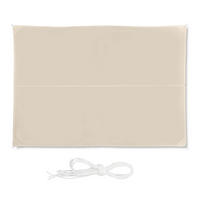 SONNENSEGEL - Beige, Textil/Metall (400/300cm) - Relaxdays