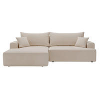 ECKSOFA California Beige Links - Beige, Holz/Textil (165/270cm) - Graingold
