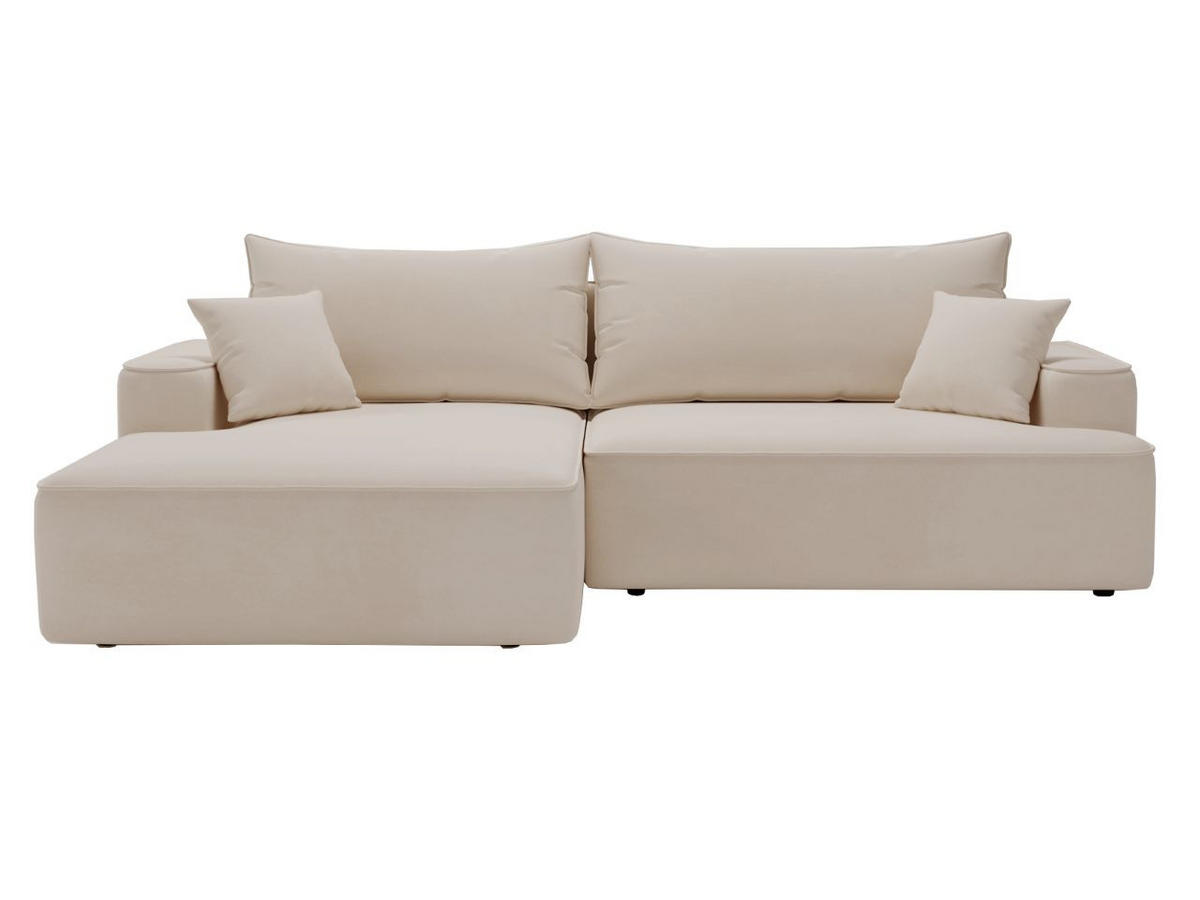 ECKSOFA California Beige Links - Beige, Holz/Textil (165/270cm) - Graingold