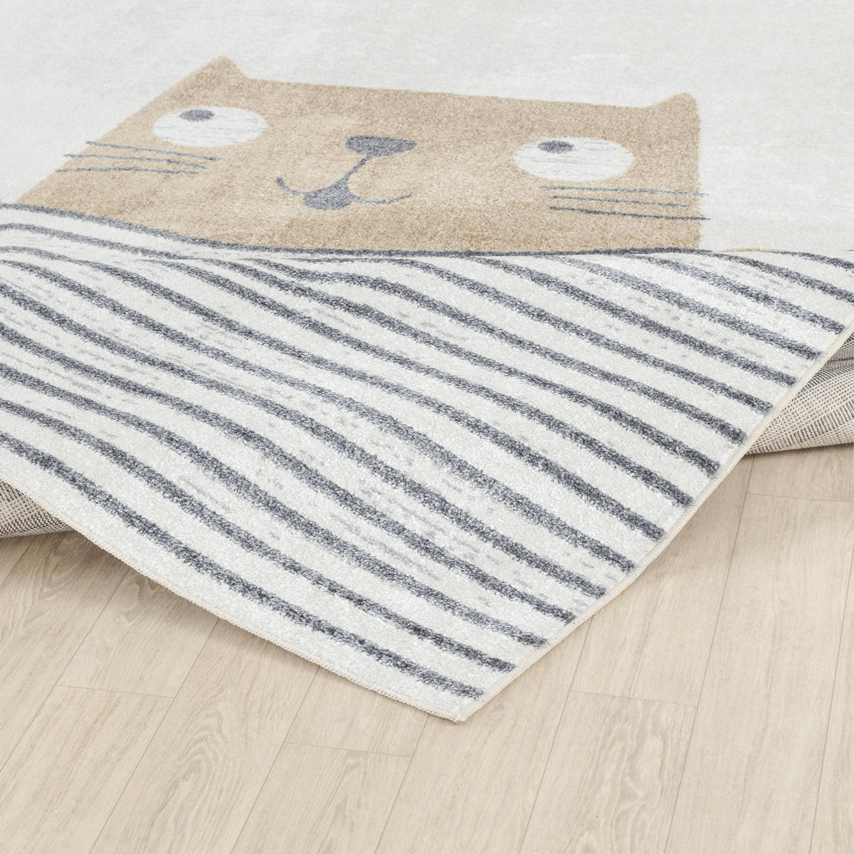 KINDERTEPPICH Maschinenwaschbar 120x170 cm Beige - Beige, Naturmaterialien/Textil (120/170cm) - LIVABLISS