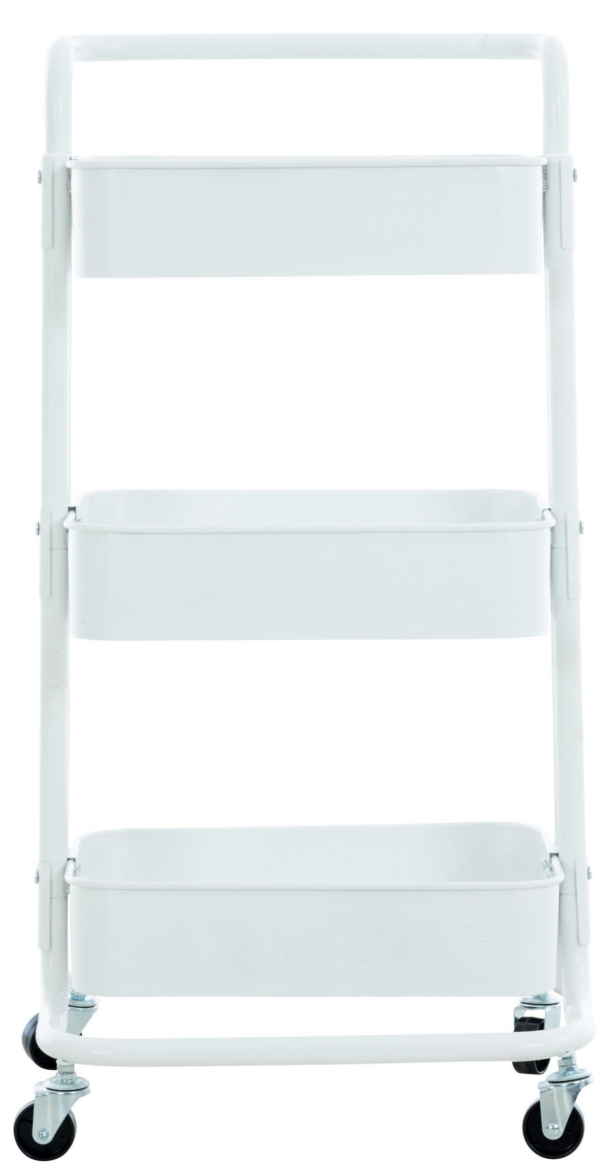 SERVIERWAGEN Metall Weiß - Weiß, Metall (43/86/36cm) - CLP