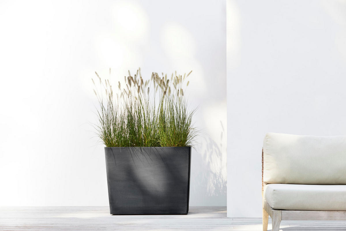 BLUMENTOPF Paris Wheels 85,2/39,5/65,8 cm Dunkelgrau - Dunkelgrau, Kunststoff (85.2/65.8cm) - Ecopots