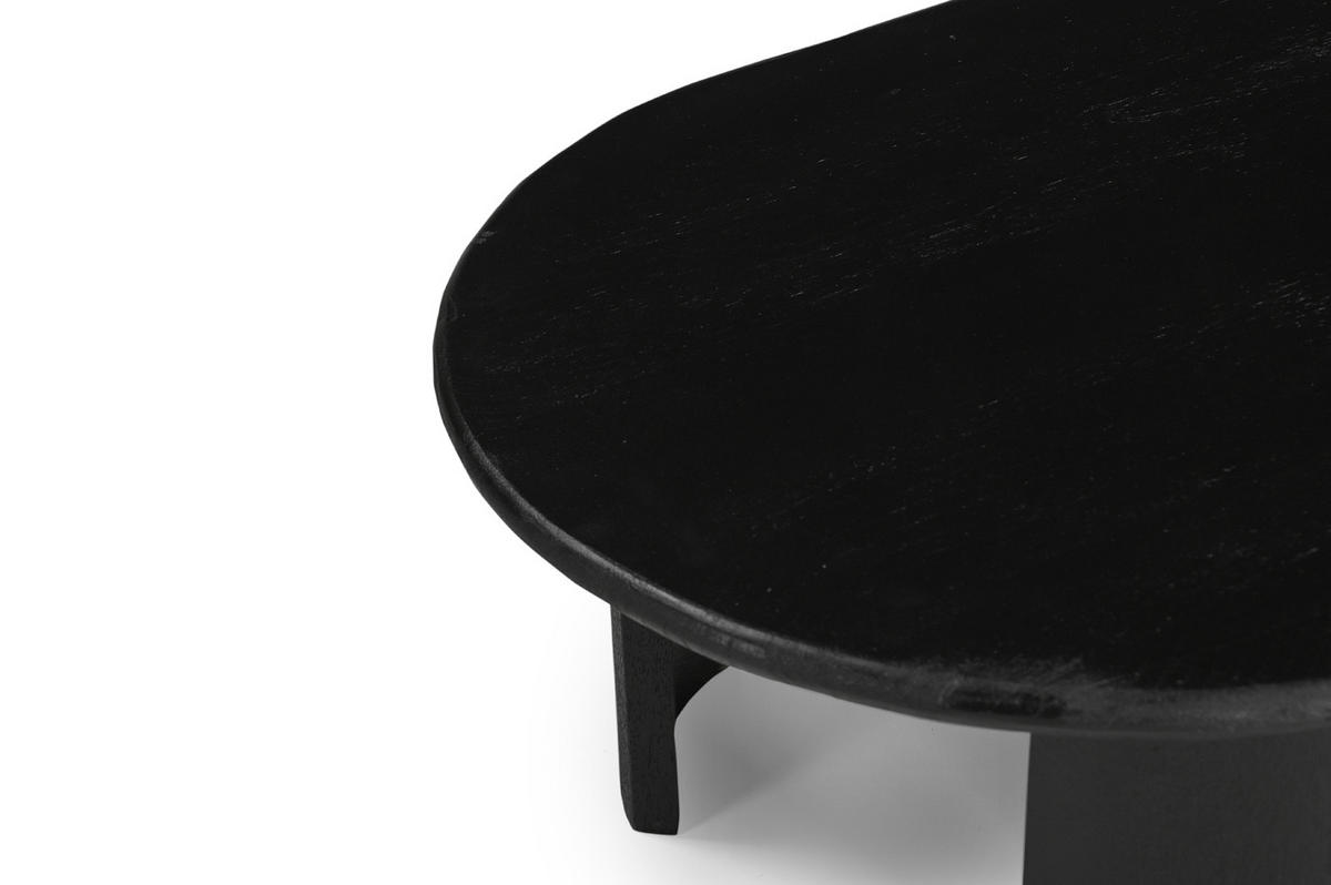 COUCHTISCH aus Mangoholz 120x65x38cm, schwarz - Schwarz, Holz (120/65/38cm) - Giga Meubel