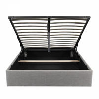 BETT mit bettkasten GENOA 160x200 cm - Dunkelgrau - Dunkelgrau, Holz/Holzwerkstoff (160/200cm) - Weber Industries