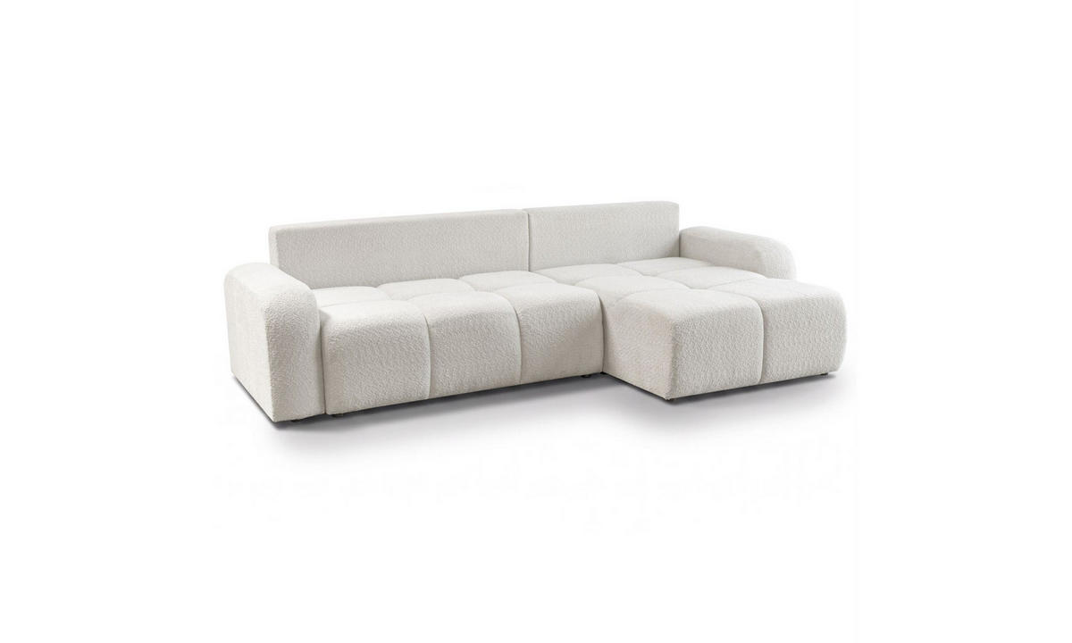 ECKSOFA MALIBU XL 275/150/87 cm Coral 70 - Creme, Textil (275/150cm) - Lookway