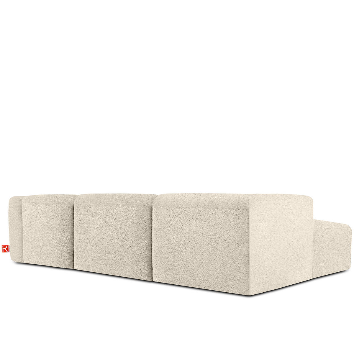 ECKSOFA LINKS BUFFO, Hellbeige - Beige, Holz/Holzwerkstoff (285/176cm) - KONSIMO®