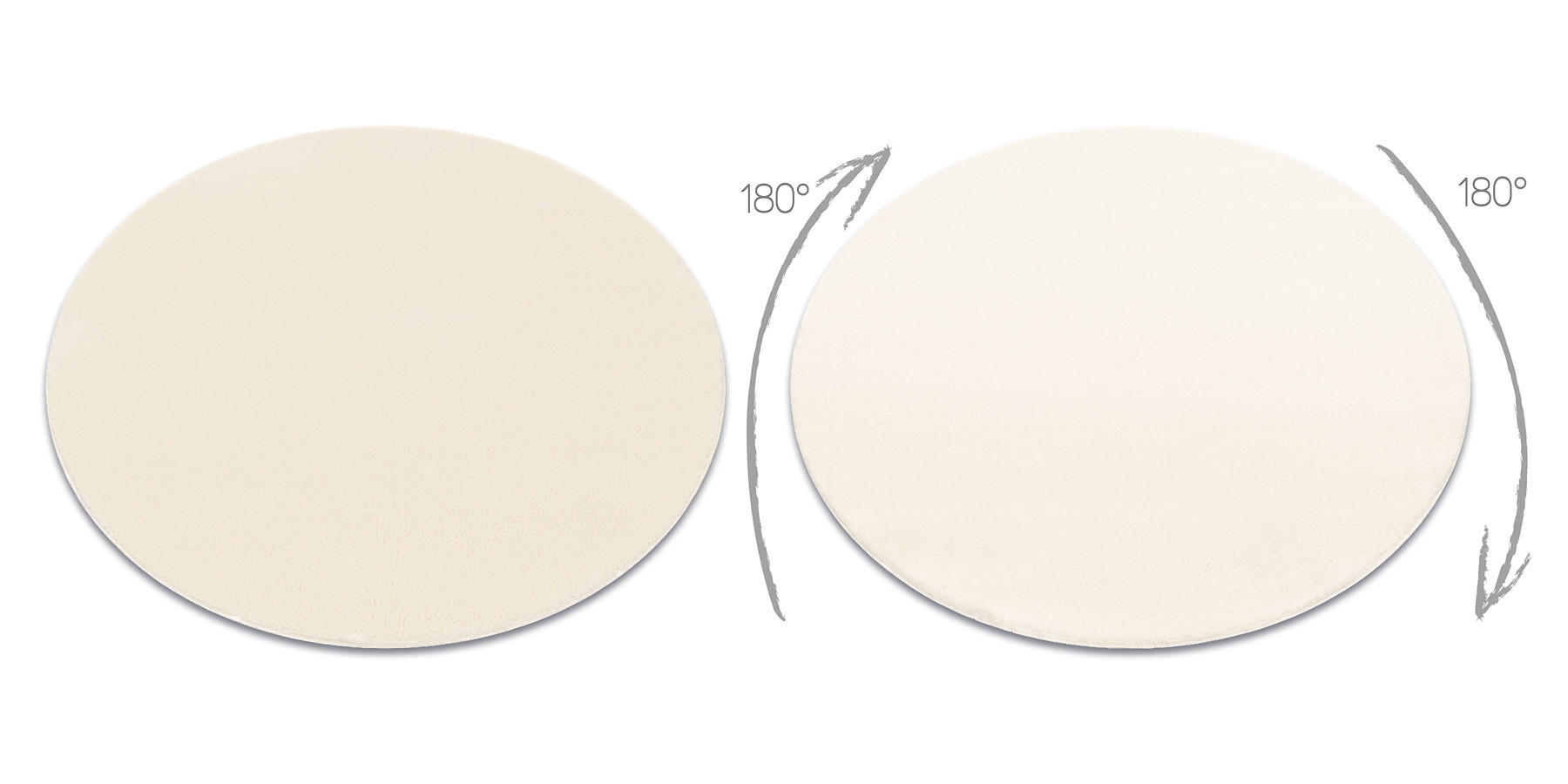 TEPPICH Lindo 200 cm - Creme, Textil (200/200cm) - rugsX