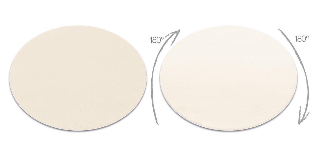TEPPICH Lindo 200 cm - Creme, Textil (200/200cm) - rugsX