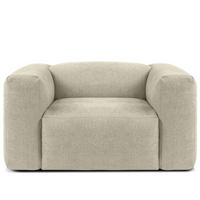 SESSEL BUFFO , Ecru - Ecru, Textil (130/73/96cm) - KONSIMO®