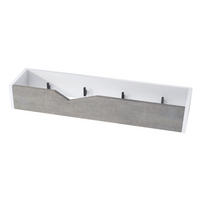 GARDEROBENPANEEL Kolmio Braun meliert - Graubraun, Holzwerkstoff (83.5/12.5/21cm) - Vladon