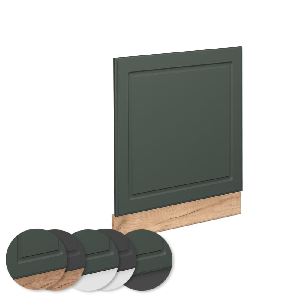 FRONTBLENDE Fame-Line Grün-Gold Landhaus 60 cm ohne AP - Eiche Wotan/Grün, Holzwerkstoff (60/67.4/1.6cm) - Vicco
