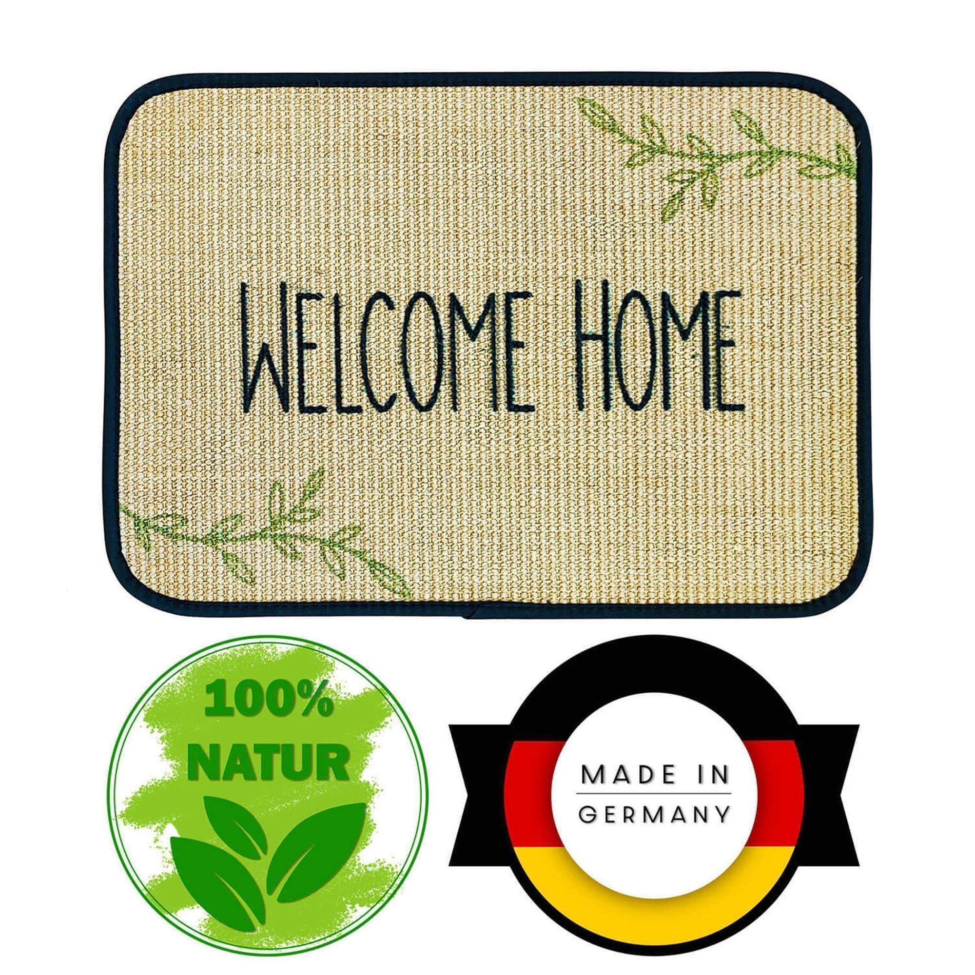 FUSSMATTE ECO-SISAL - Salbeigrün, Textil (40/60cm) - WohnDirect