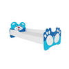 KINDERBETT Bear weiß / Motiv blauer Bär 88 / 164 / 63cm - Blau/Weiß, Holz/Holzwerkstoff (80/160cm) - Feldmann-Wohnen