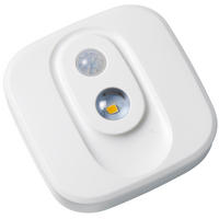 LED-SPOT-STRAHLER - batteriebetrieben mit Bewegungsmelder und Helligkeitssensor für Flur und Keller - Weiß, Kunststoff (7.5/7.5/2.9cm) - Northpoint
