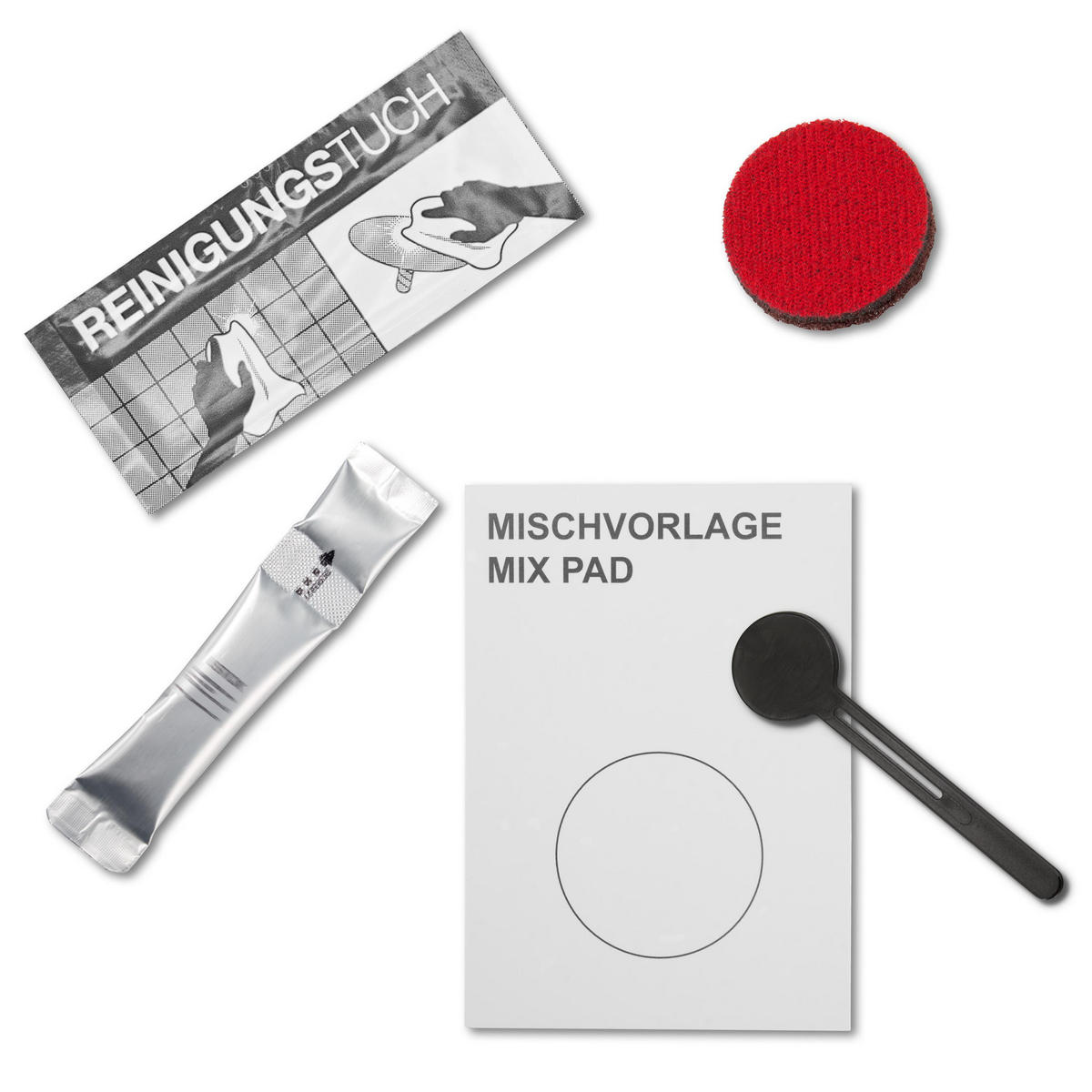 KLEBE-SET PIAZZA & LUCENTE - Grau, Kunststoff (4/4.5/1cm) - bremermann