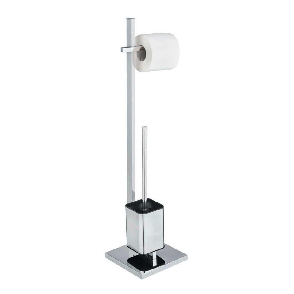 TOILETTENPAPIERSTÄNDER Quadro 23,5/18,5/72,5 cm - Silberfarben, Metall (18.5/72.5/23.5cm) - Wenko