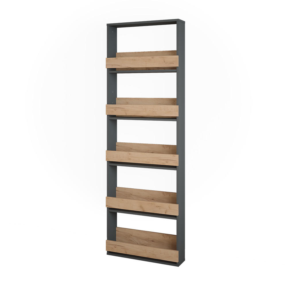 STOJAN NA SKLENIČKY NA VÍNO Repose Zlatý dub power/antracit - medově dubová/antracitová, kompozitní dřevo (60/180/15.1cm) - Vicco