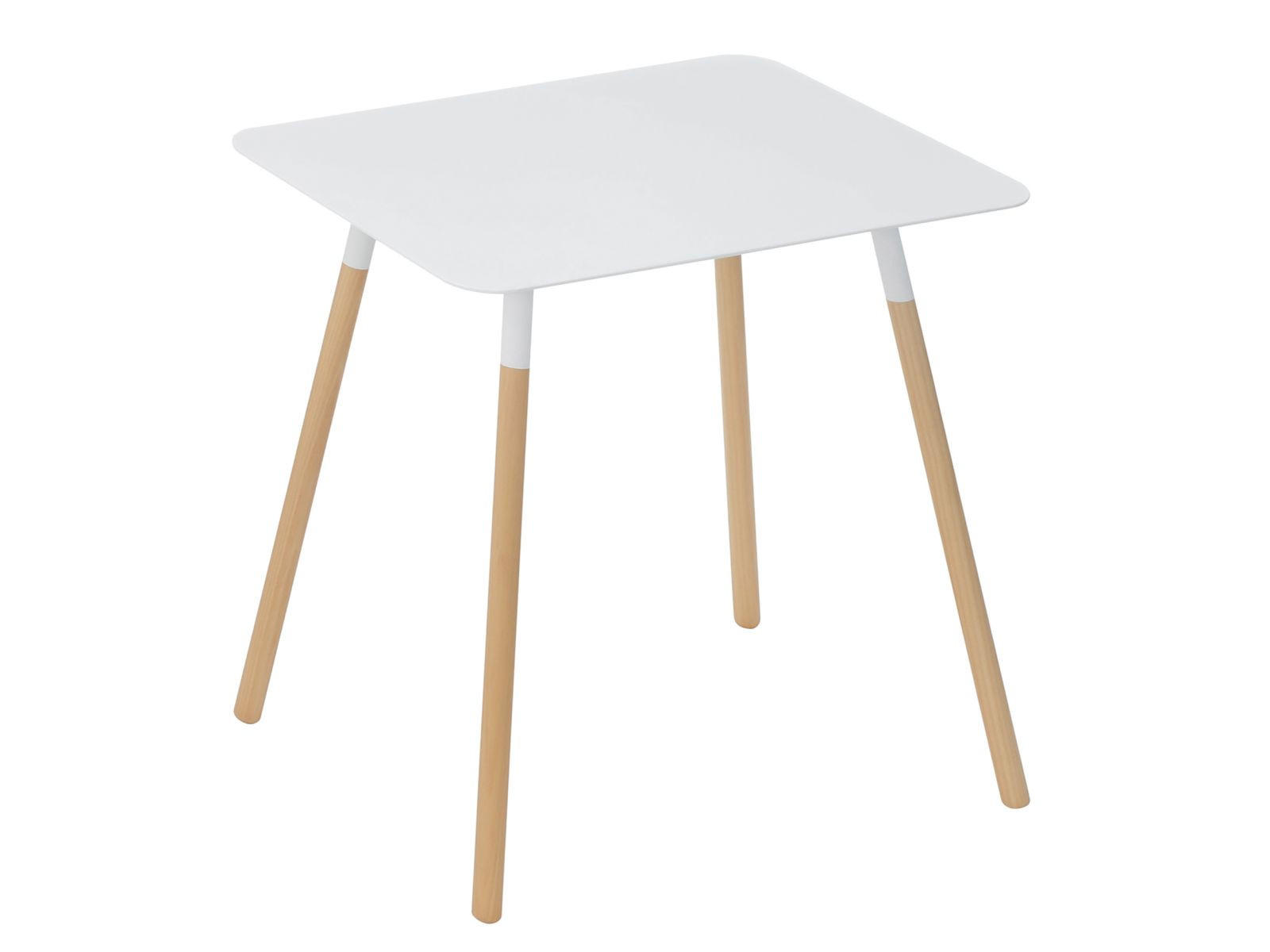 BEISTELLTISCH Plain weiß 45/50/30 cm - Weiß, Holz/Metall (45/30/50cm) - Yamazaki