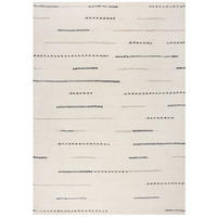 WOLLTEPPICH Linienstreifen Muster, Streifen, Wohnzimmer Beige-Schwarz Rechteckig 120x170 - Beige, Textil (120/170cm) - KADIMA DESIGN