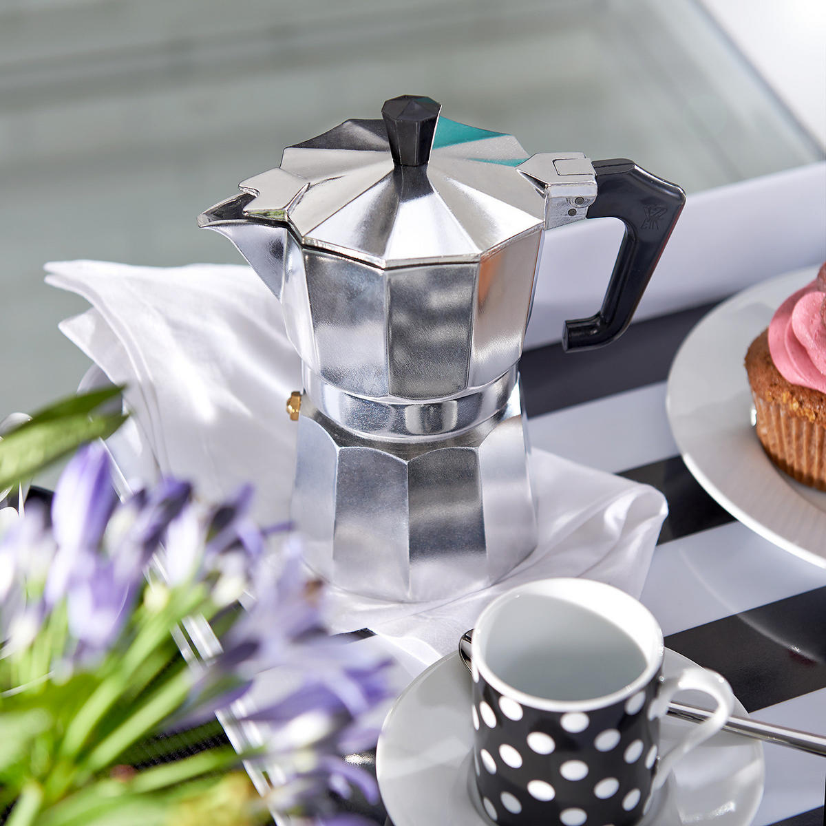 KAFFEEBEREITER (6er Set) Esperto - Silberfarben, Metall (9/17/15cm) - Butlers