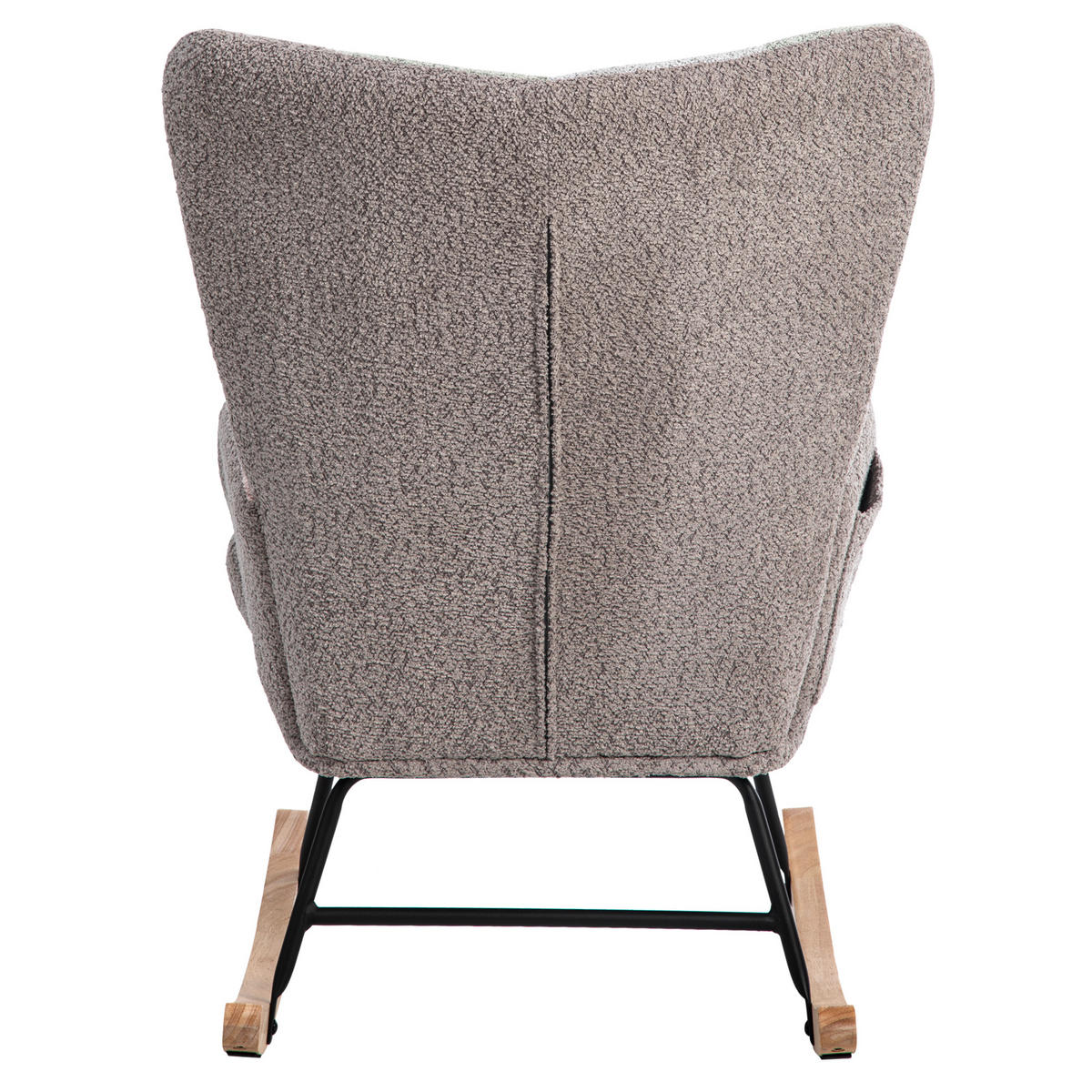 SCHAUKELSTUHL Mit Fußhocker Lendenkissen 93 cm - Multicolor, Textil (68/91/84cm) - EVRYAE