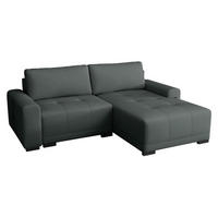 ECKSOFA Milton - Schwarz/Graphitfarben, Holz/Textil (237/180cm) - MIRJAN24