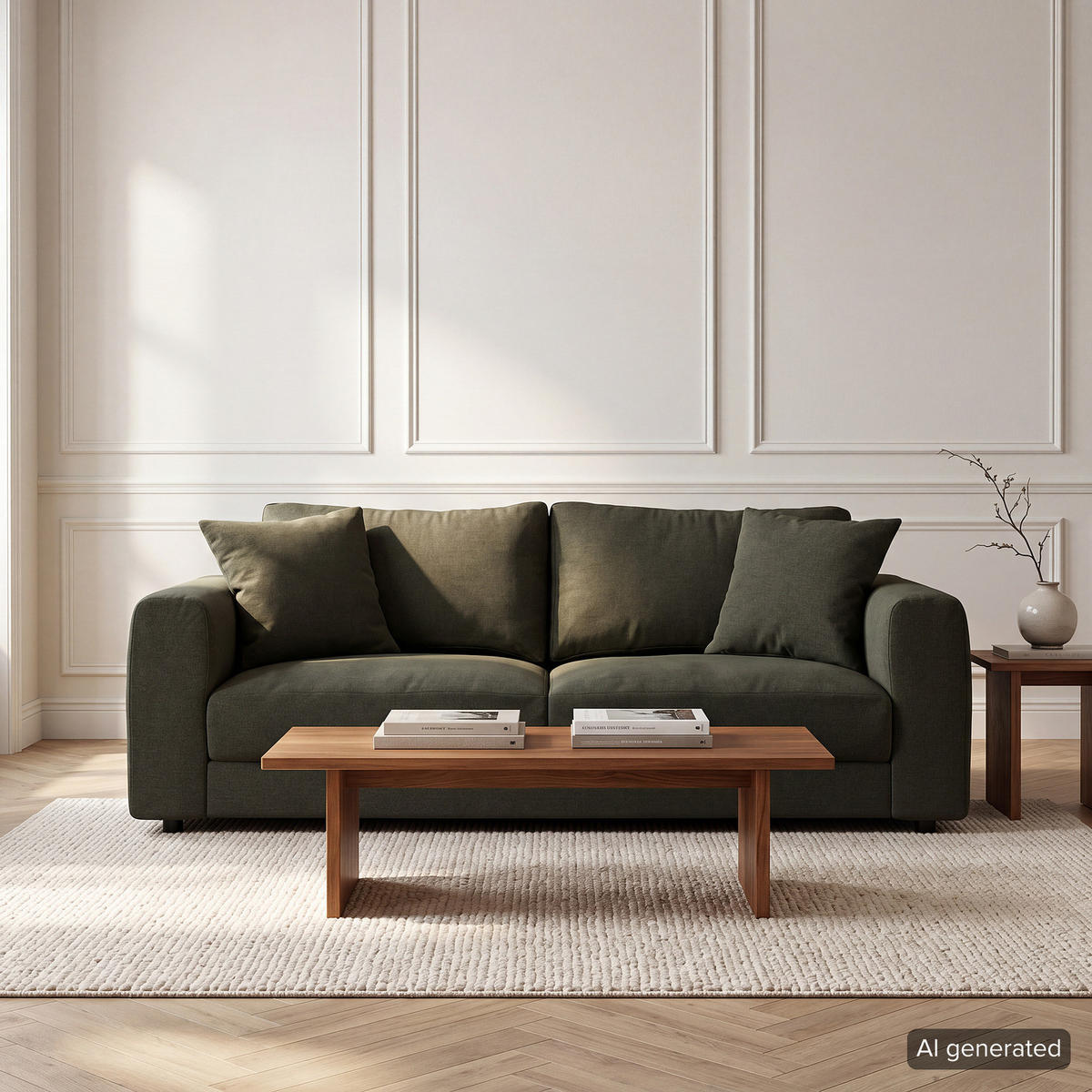 2,5-SITZER SOFA - Schwarz/Grau, Holz/Kunststoff (182/79/106cm) - home24