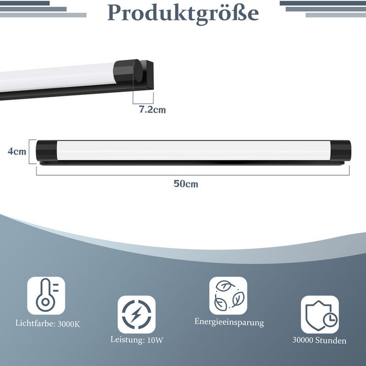 SPIEGELLEUCHTE BRUNHILDE Ⅲ 50/4/8 CM - Schwarz, Glas (50/4/8cm) - Nettlife