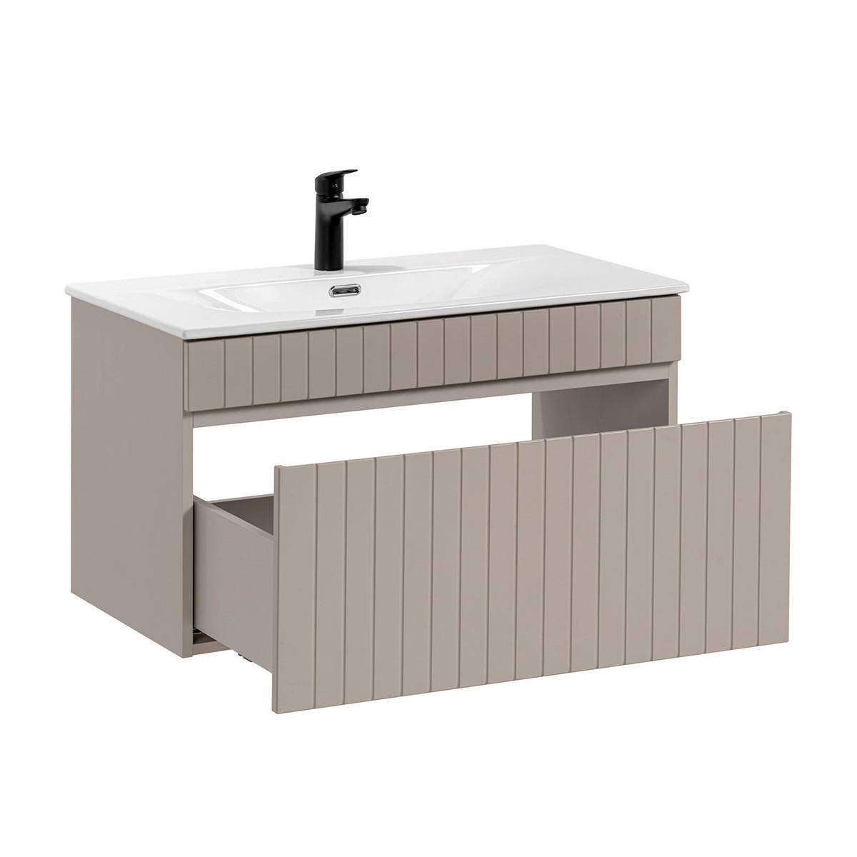 WASCHTISCH 80cm Zelie Kaschmir - Beige, Holzwerkstoff (80/46/46cm) - Petits-meubles