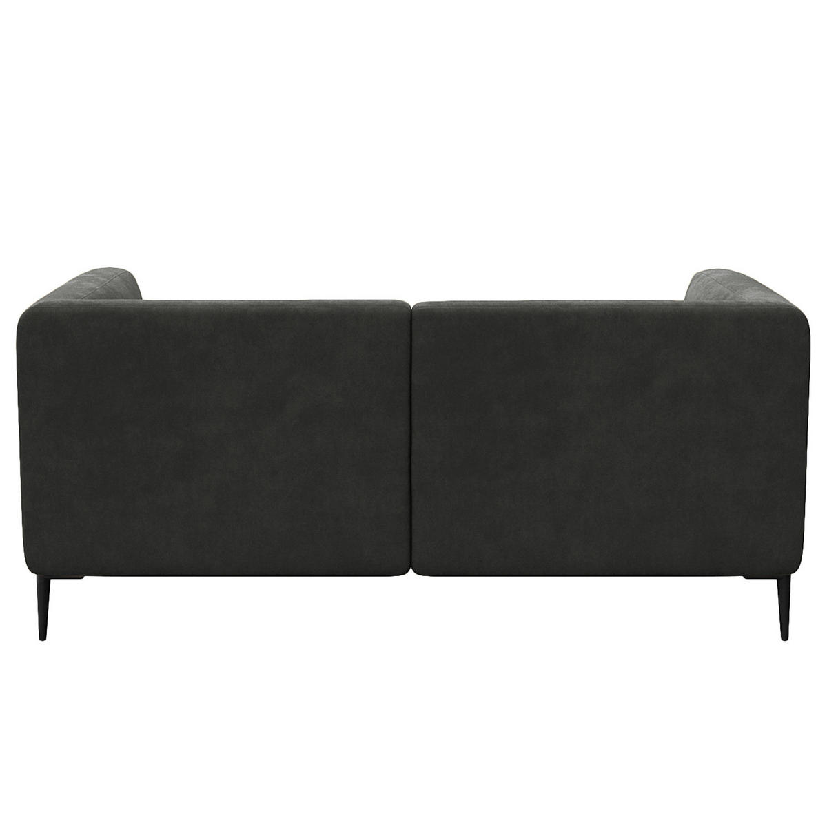 2,5-SITZER SOFA - Schwarz/Grün, Textil/Metall (175/74/88cm) - home24
