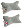 KISSEN Leseknochen Selma 2er Set - Grau, Textil (22/42cm) - Bonvionn