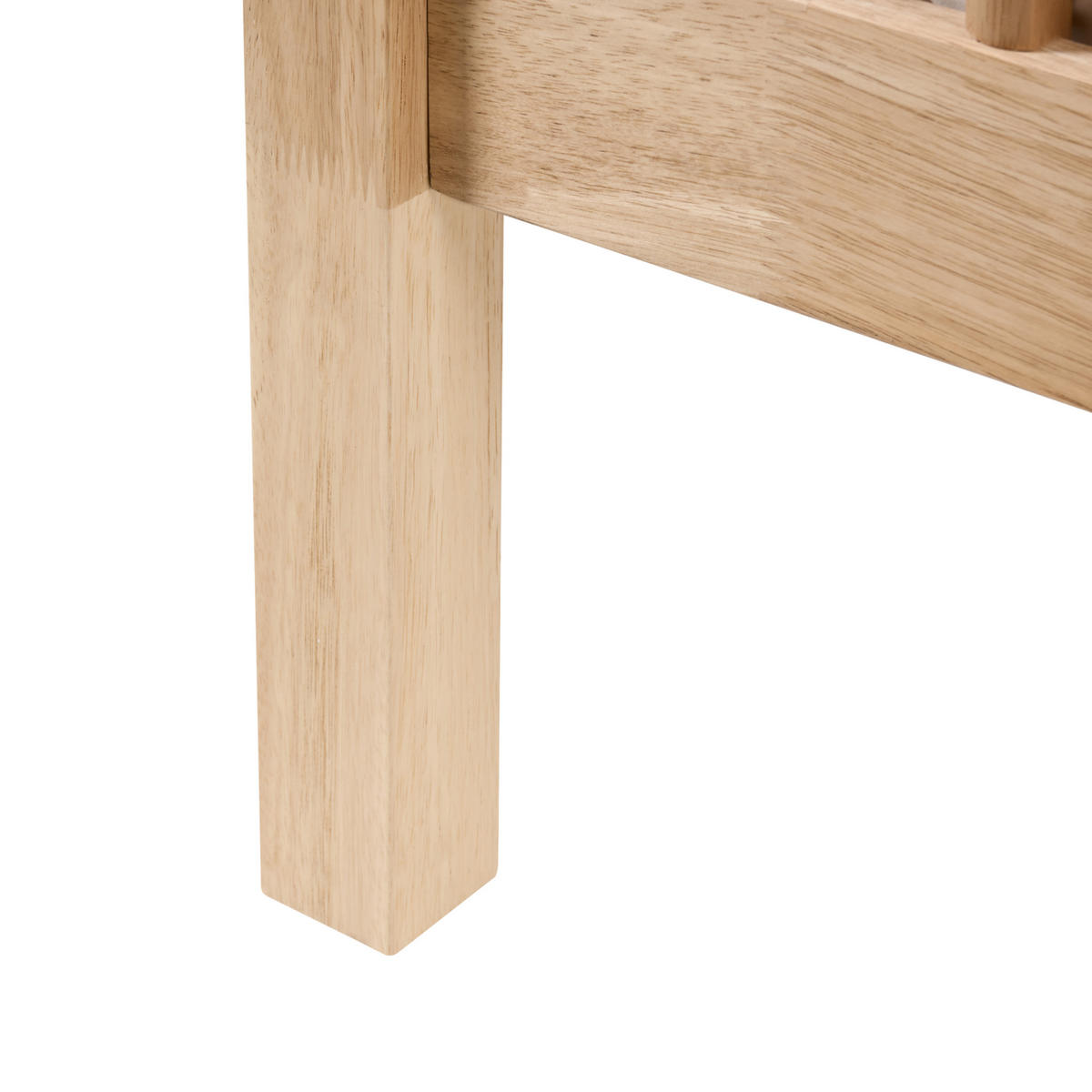 HIMMELBETT 180/200 cm Hellbraun Harfleur - Hellbraun, Holz (180/200cm) - Beliani