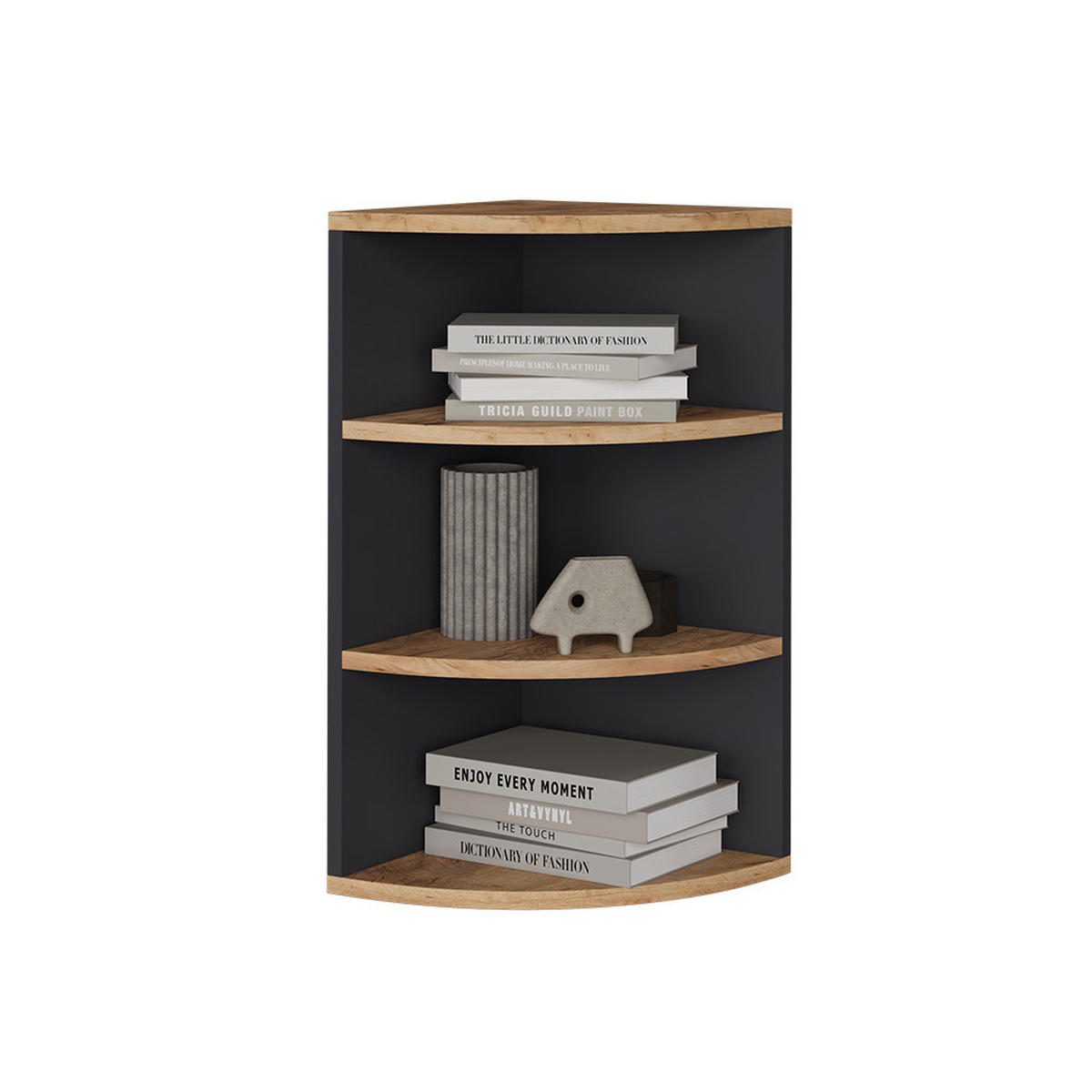 ECKREGAL Ecki Anthrazit/Goldkraft Eiche 30 x 60 cm - Honigeiche/Anthrazit, Holzwerkstoff (30/60/30cm) - Vicco