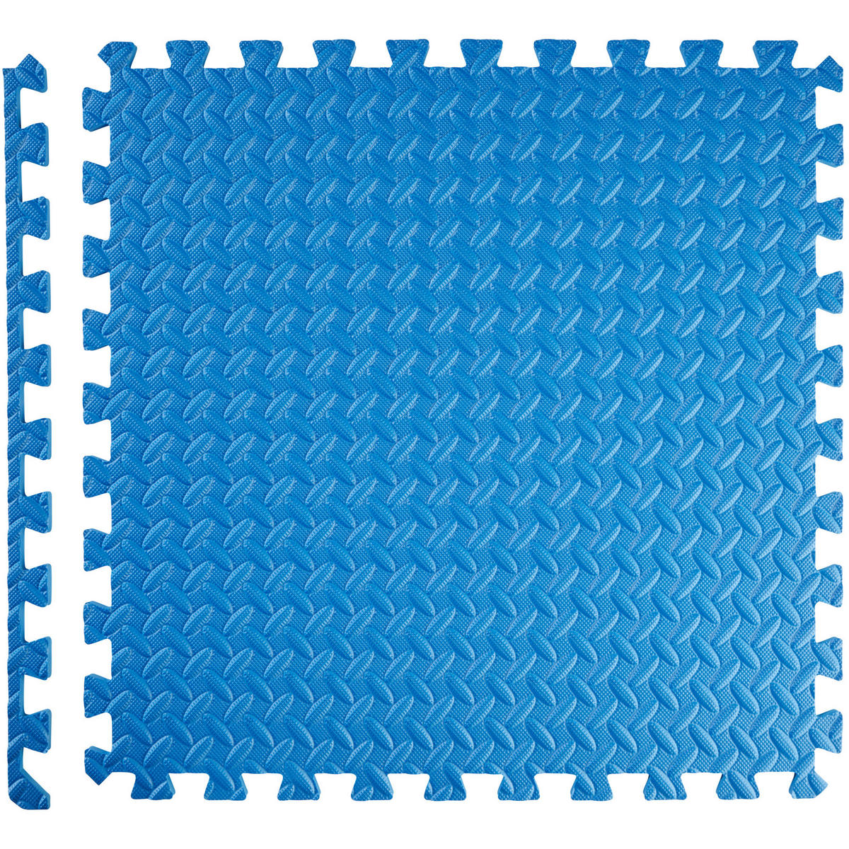 SCHUTZMATTENSET ,leichte Reinigung und flexibel erweiterbar,blau - Blau, Kunststoff (124/307cm) - tectake