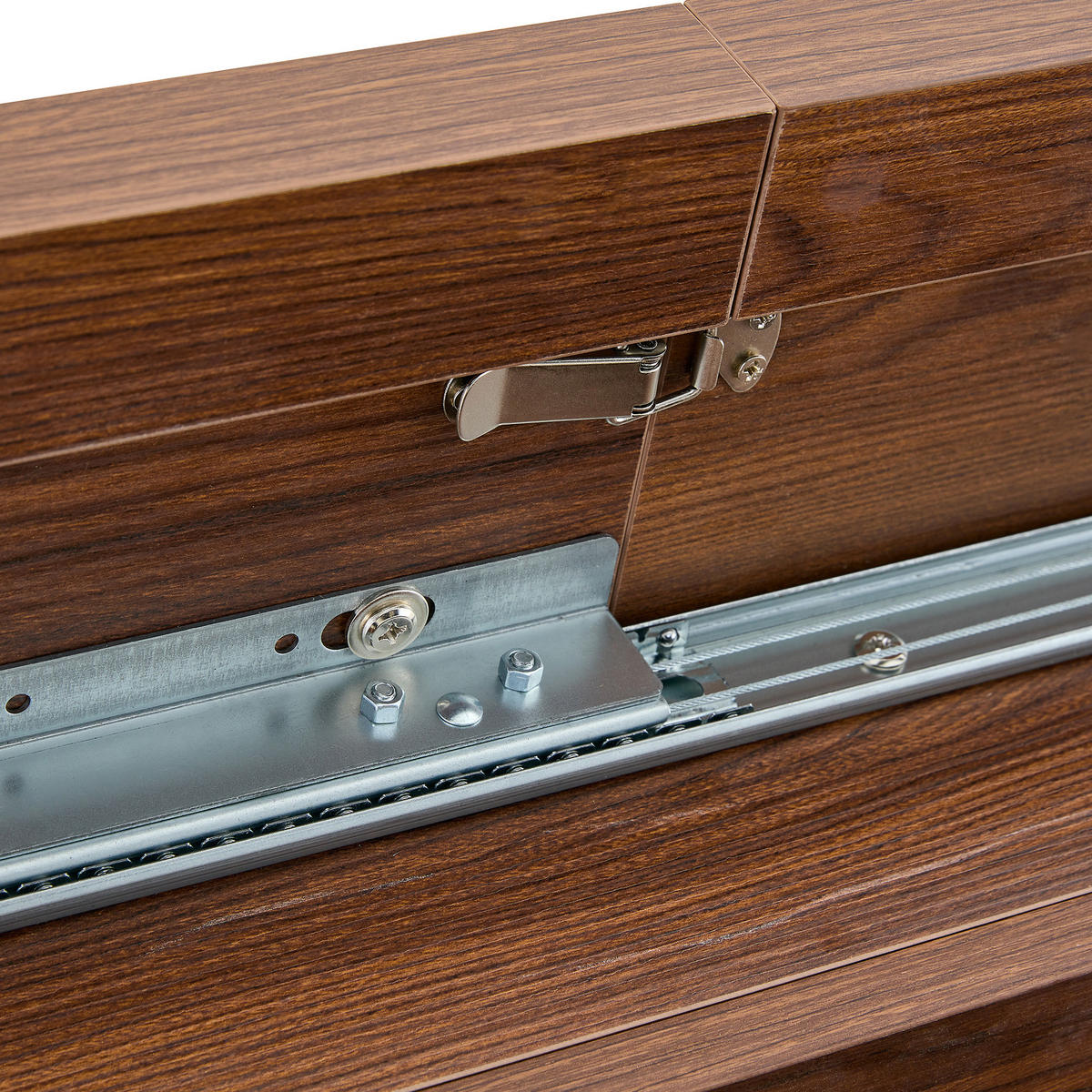 ESSTISCH ausziehbar 130-160 mit Ablagefach DE-40075 Walnuss - Walnussfarben, Holzwerkstoff (80/160/75.5cm) - ComfortXL