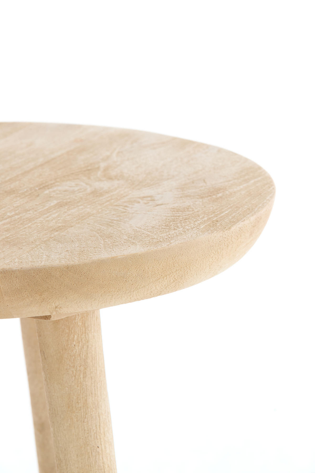 BEISTELLTISCH mit Leuchte Tolfa Braun Ø40/135 cm - Braun, Holz (40/40/135cm) - Light & Living