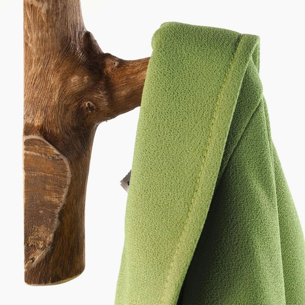 GARDEROBENHAKEN LIMB 9er Set Teakholz Wurzel naturfarben - Naturfarben, Holz (2/17/10cm) - DESIGN DELIGHTS