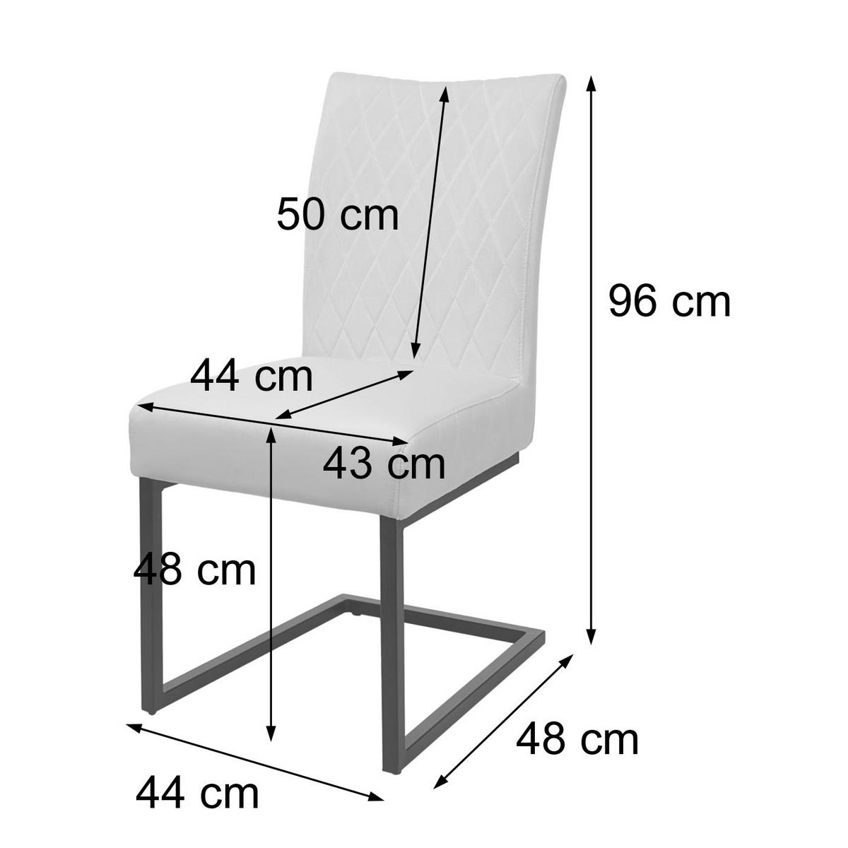 FREISCHWINGER Cremeweiß - Weiß, Textil (48.0/44.0/96.0cm) - MCW