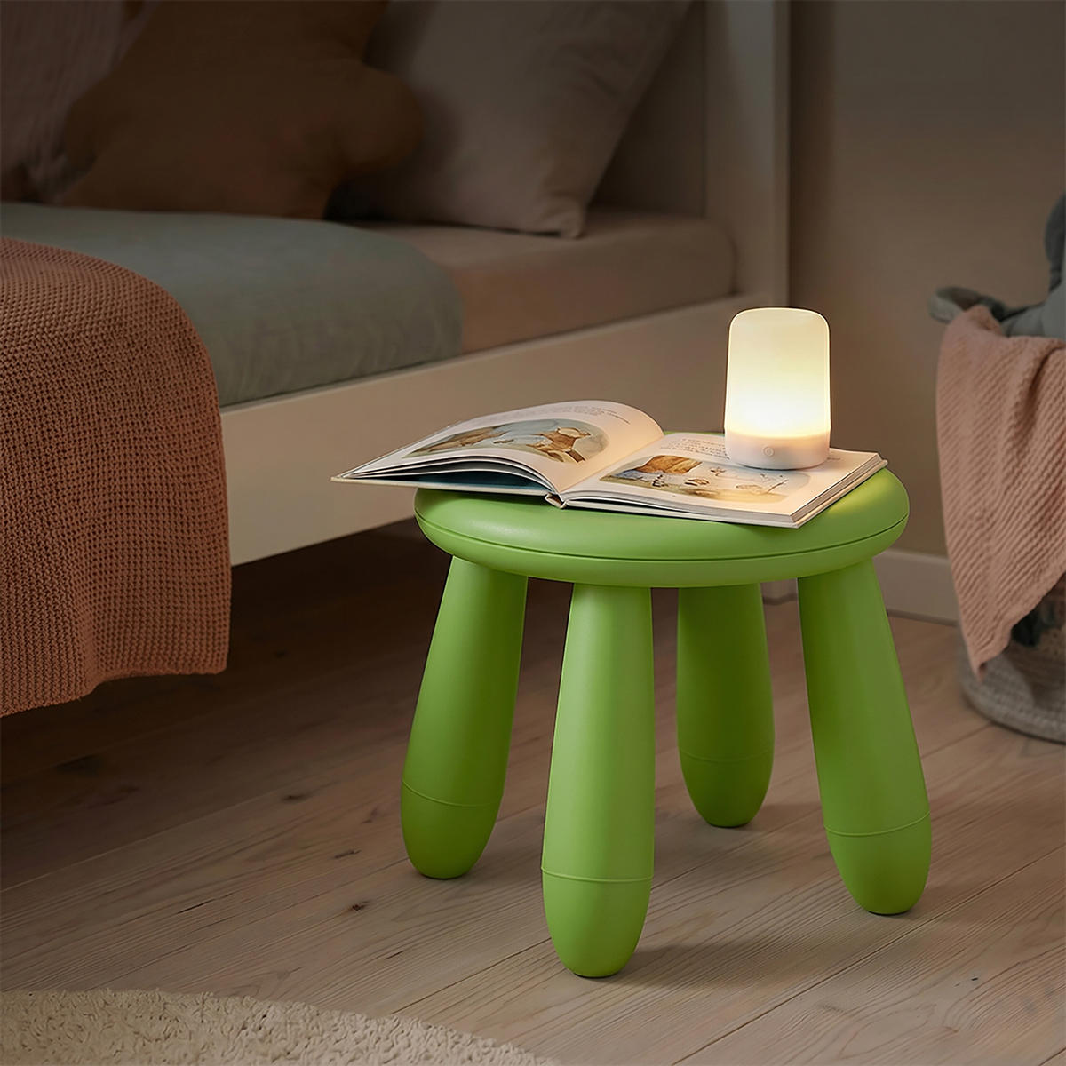 STOLIČKA Zelená plastová 26 cm - zelená barva, plast (28/26/28cm) - Relaxdays