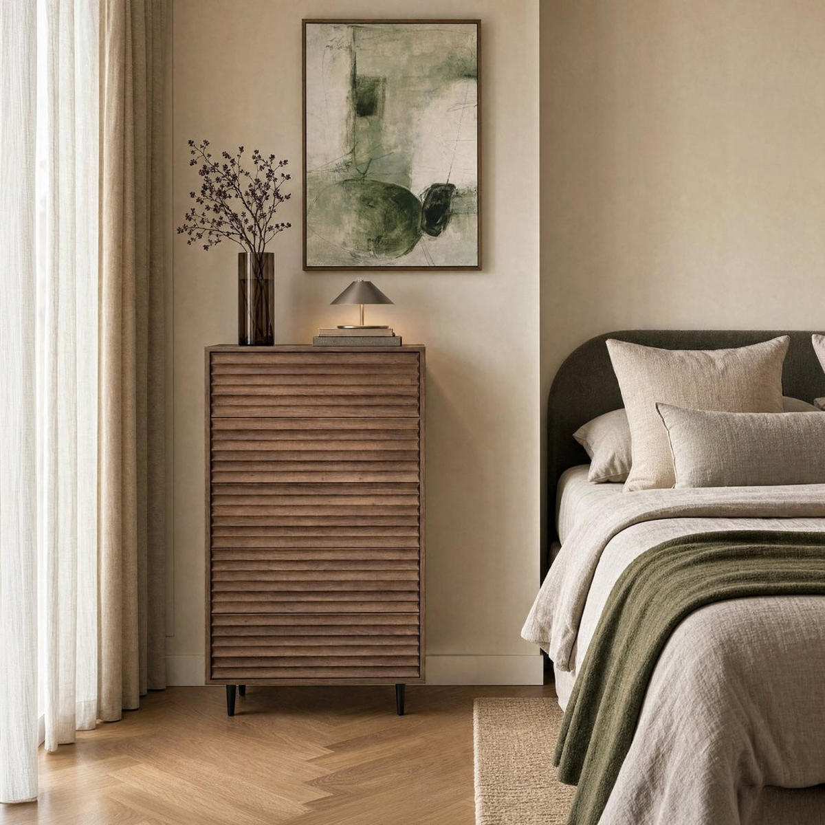 SCHUBLADENSCHRANK Evoke Walnuss 65 cm x 118 cm - Walnussfarben, Holzwerkstoff (65/118/40cm) - Klast Home