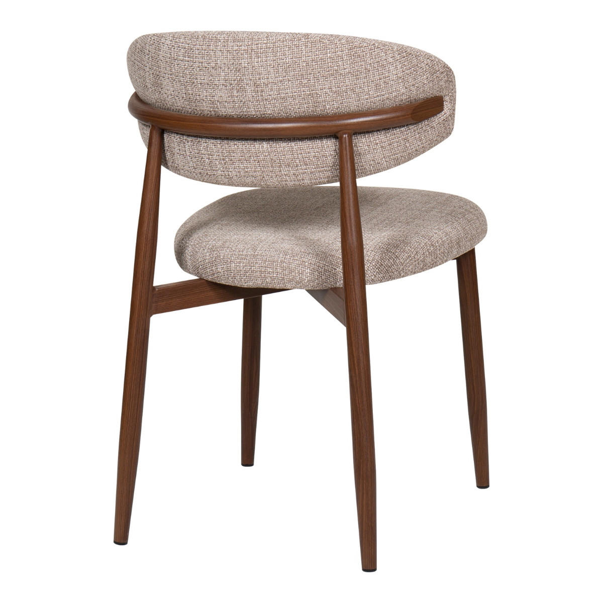 ESSZIMMERSTUHL 2er Set aus Stoff, taupe - Taupe, Textil (52/77/56cm) - Giga Meubel