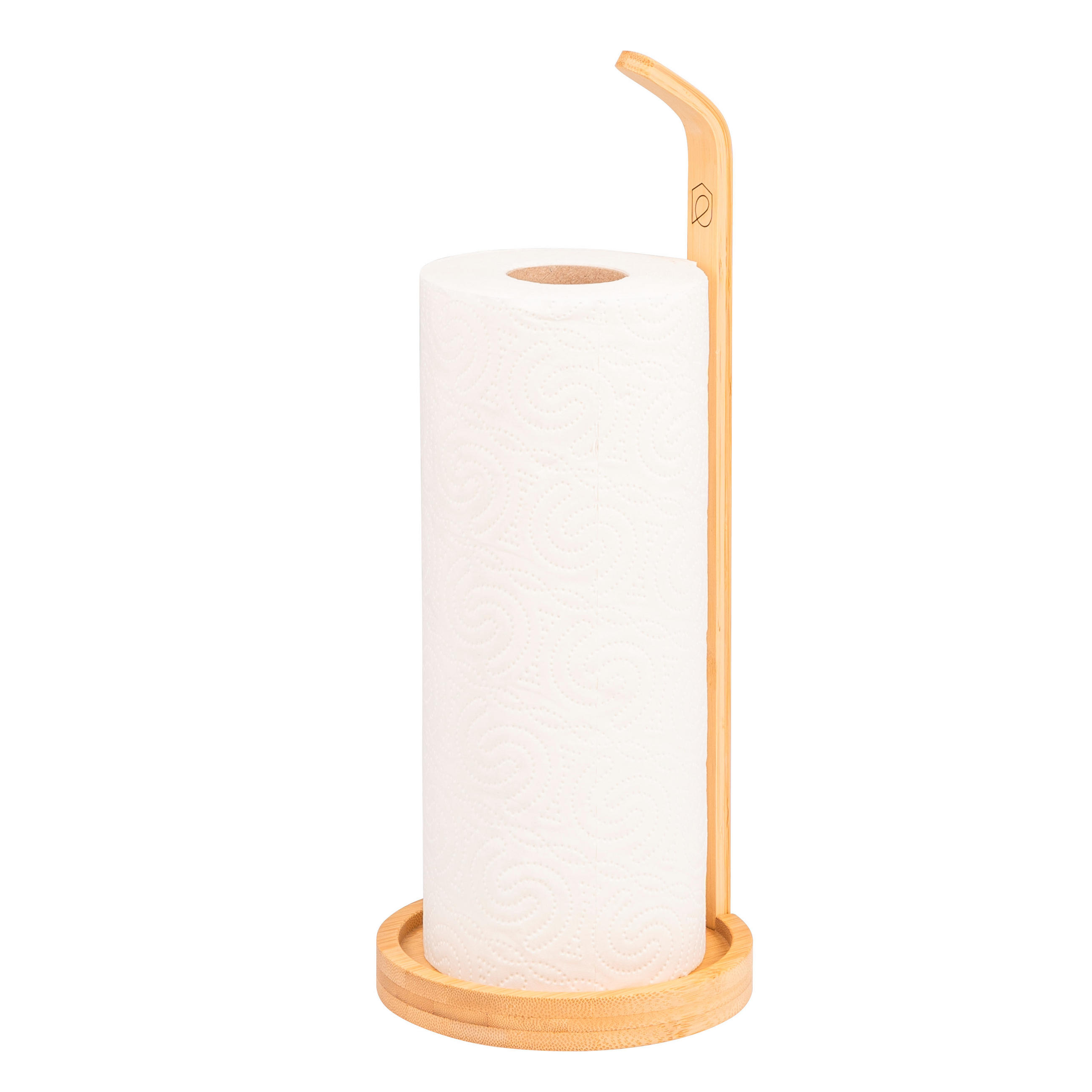 KÜCHENROLLENHALTER, Bambus - Braun, Holz (14/36.5/14cm) - eluno