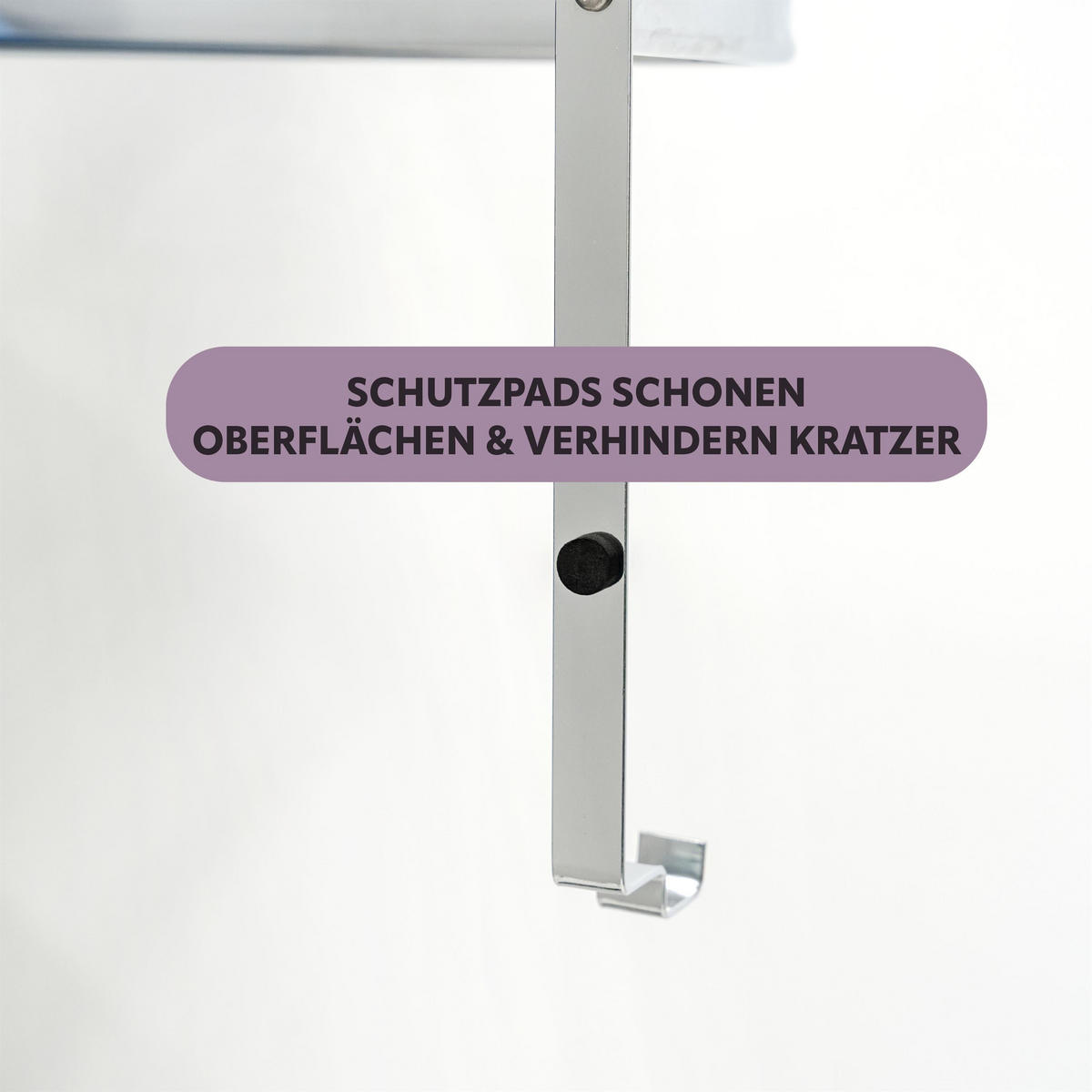 TÜR-HÄNGEREGAL, silber, Metall - Chromfarben, Metall (65/86/17cm) - bremermann