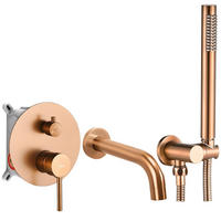 WANNENARMATUR Rea Lungo Brush Copper + Box - Kupferfarben, Metall (2.8/11/15.5cm) - REA