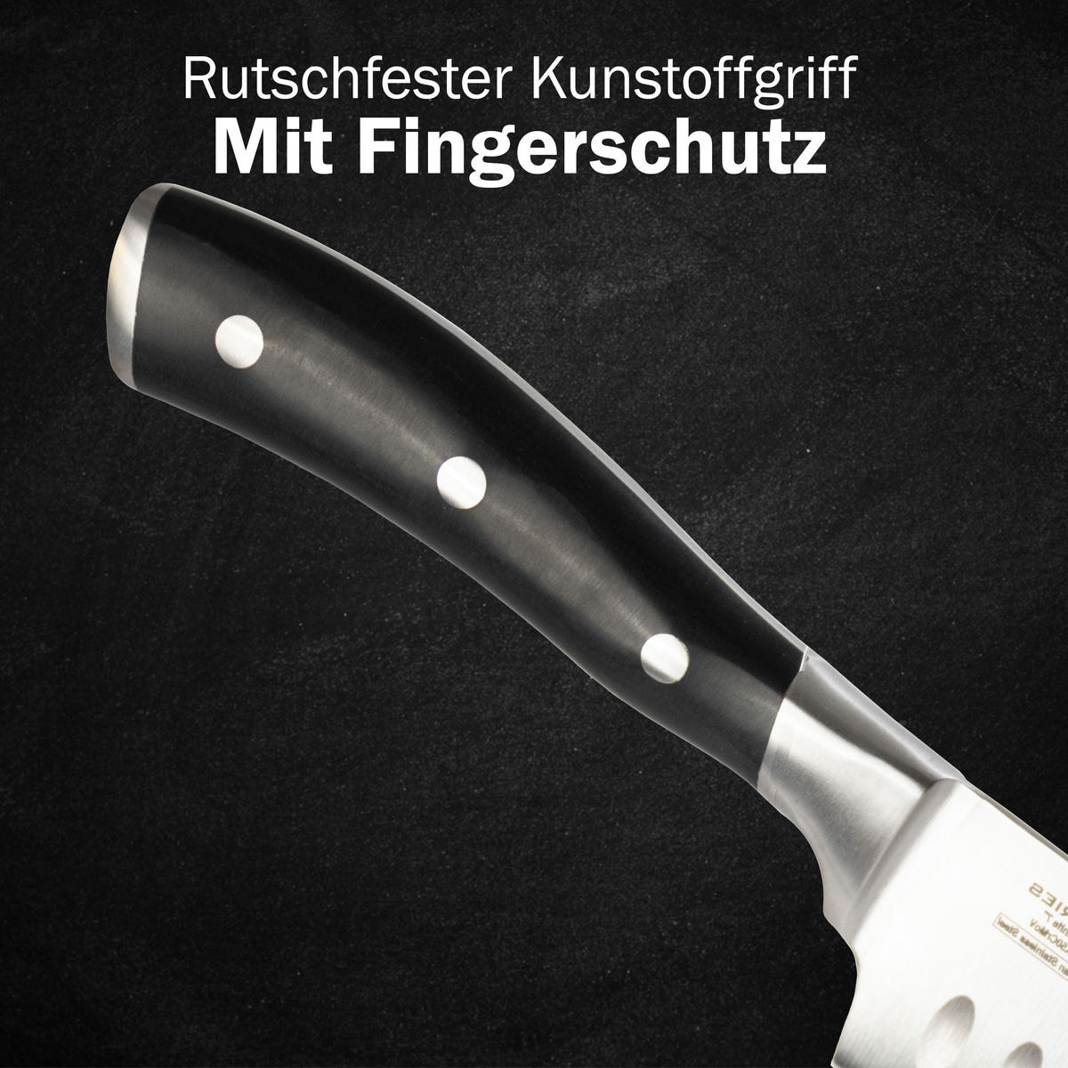 SANTOKUMESSER C-Series ABS Griff 33cm - Alufarben, Metall (33cm) - DarBene