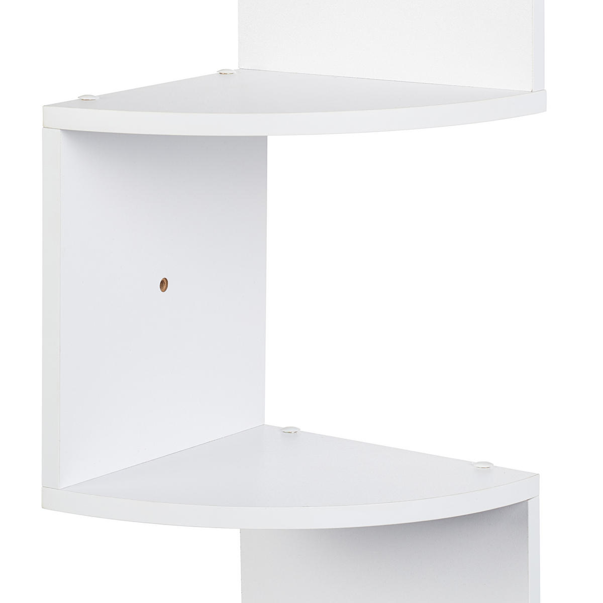 ECKREGAL - Weiß, Holzwerkstoff (19.5/122/19.5cm) - Relaxdays