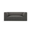 SOFA Ruby aus Cord dunkelgrau 2 Sitzplätze - Dunkelgrau, Textil (93/69/174cm) - Micadoni