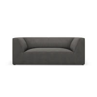 SOFA Ruby aus Cord dunkelgrau 2 Sitzplätze - Dunkelgrau, Textil (93/69/174cm) - Micadoni