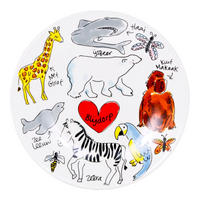 FRÜHSTÜCKSTELLER Blijdorp Tierpark in Bunt - 22cm - Multicolor, Keramik (21.8/21.8/2.5cm) - Blond Amsterdam