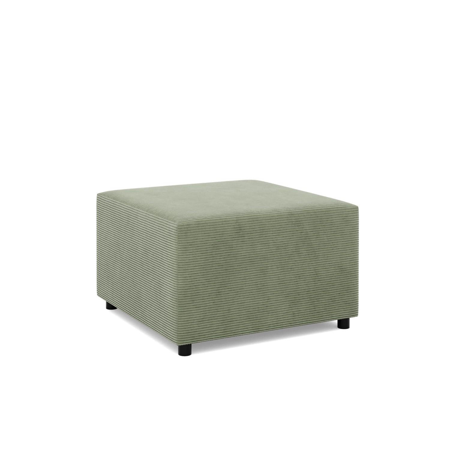 SITZPOUF 70 X 70 NEO, Cord - Grün - Grün, Textil (71/40/71cm)